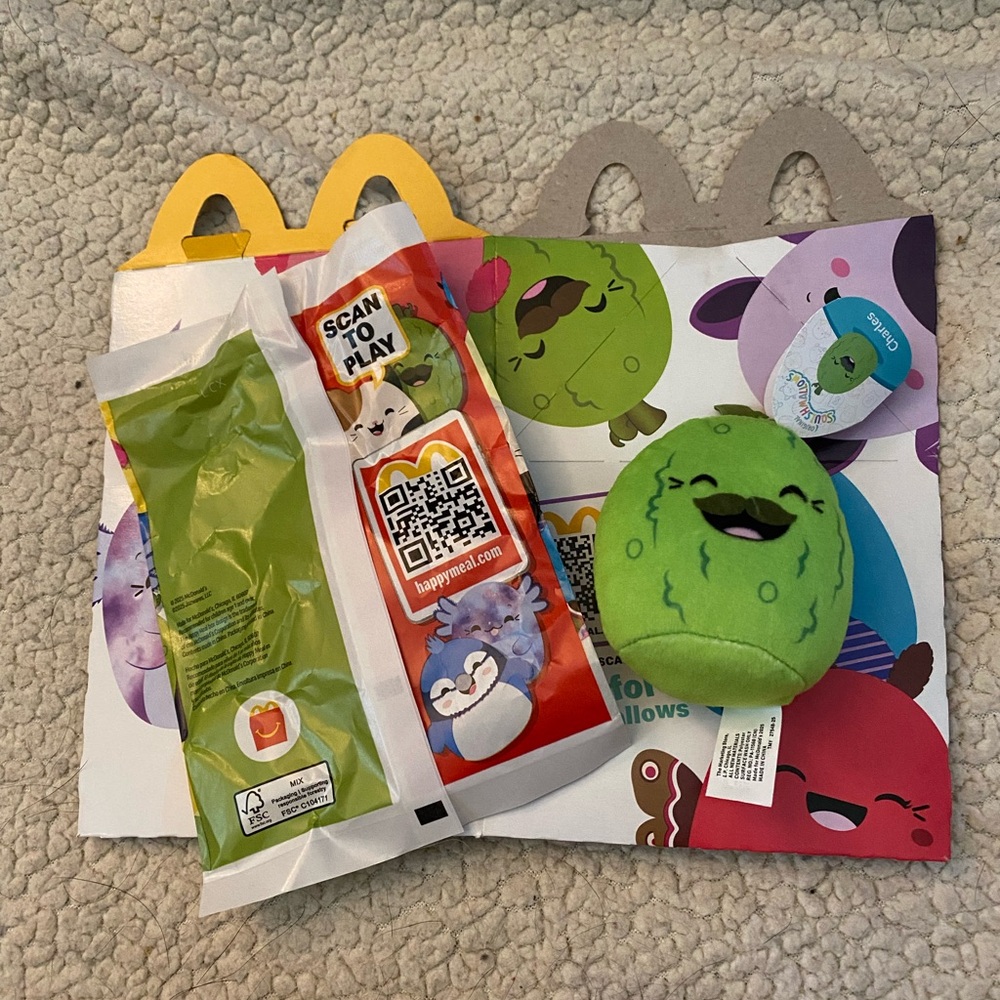 ‼️5/$25‼️ Squishmallow McDonalds “CHARLES” WITH BOX
